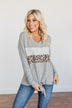 See The Beauty Front Knot Sweater- Grey
