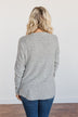 See The Beauty Front Knot Sweater- Grey