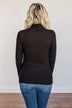 Smooth Sailing Turtle Neck Top- Black