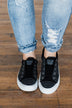 Blowfish Playdoe SHR Sneakers- Black Faux Suede