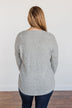 See The Beauty Front Knot Sweater- Grey