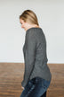 Align With You Thermal Knit Top- Charcoal