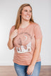 "Never Stop Dreaming" Graphic Tee- Clay