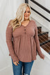 Time Spent Together Babydoll Top- Dusty Mauve Purple