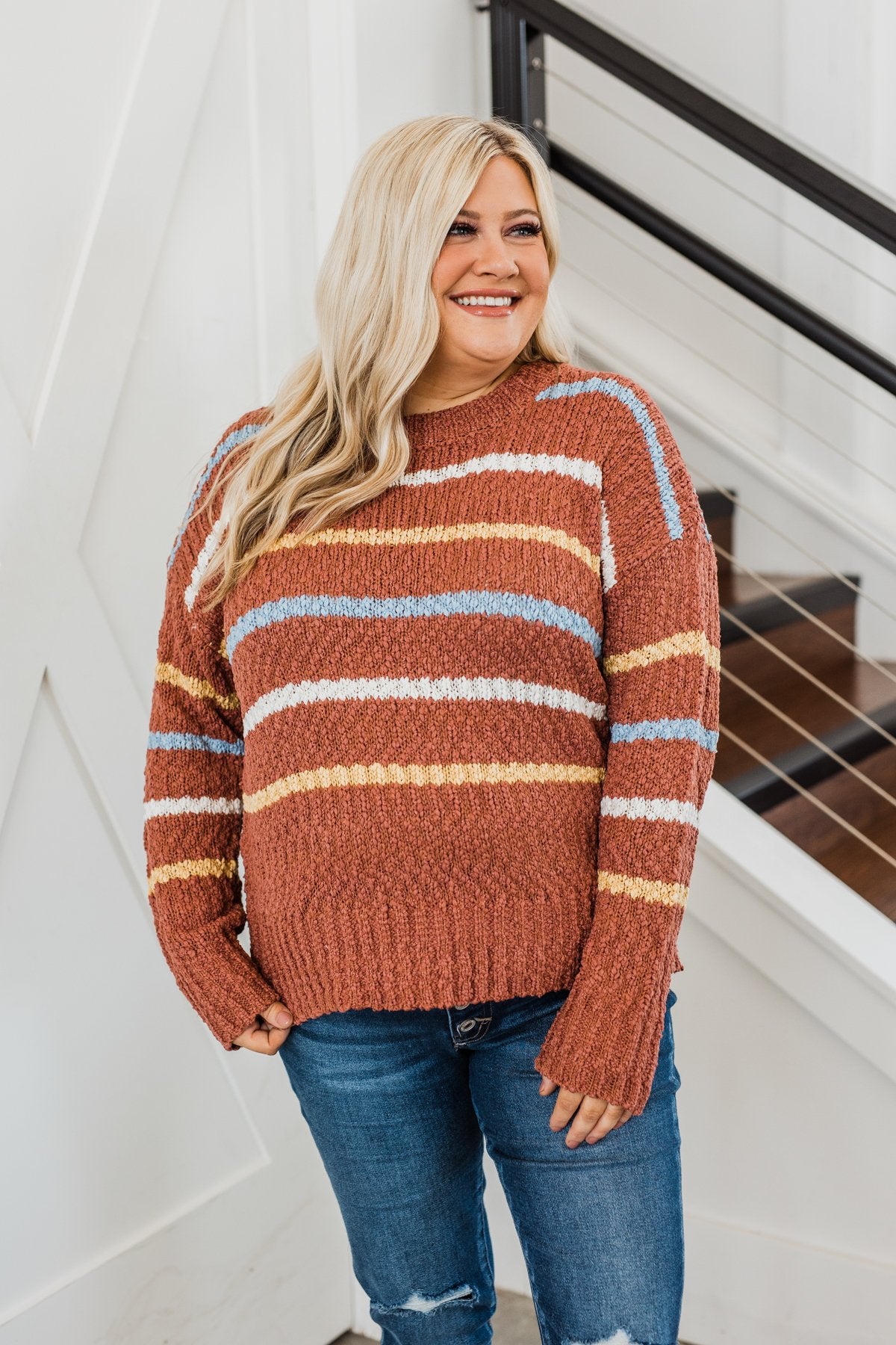 Colors Of The Wind Knit Sweater- Marsala