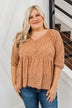 Daffodil Daydreams Floral Top- Rust