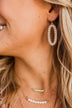 Divine Dangle Gold Earrings- Pearl