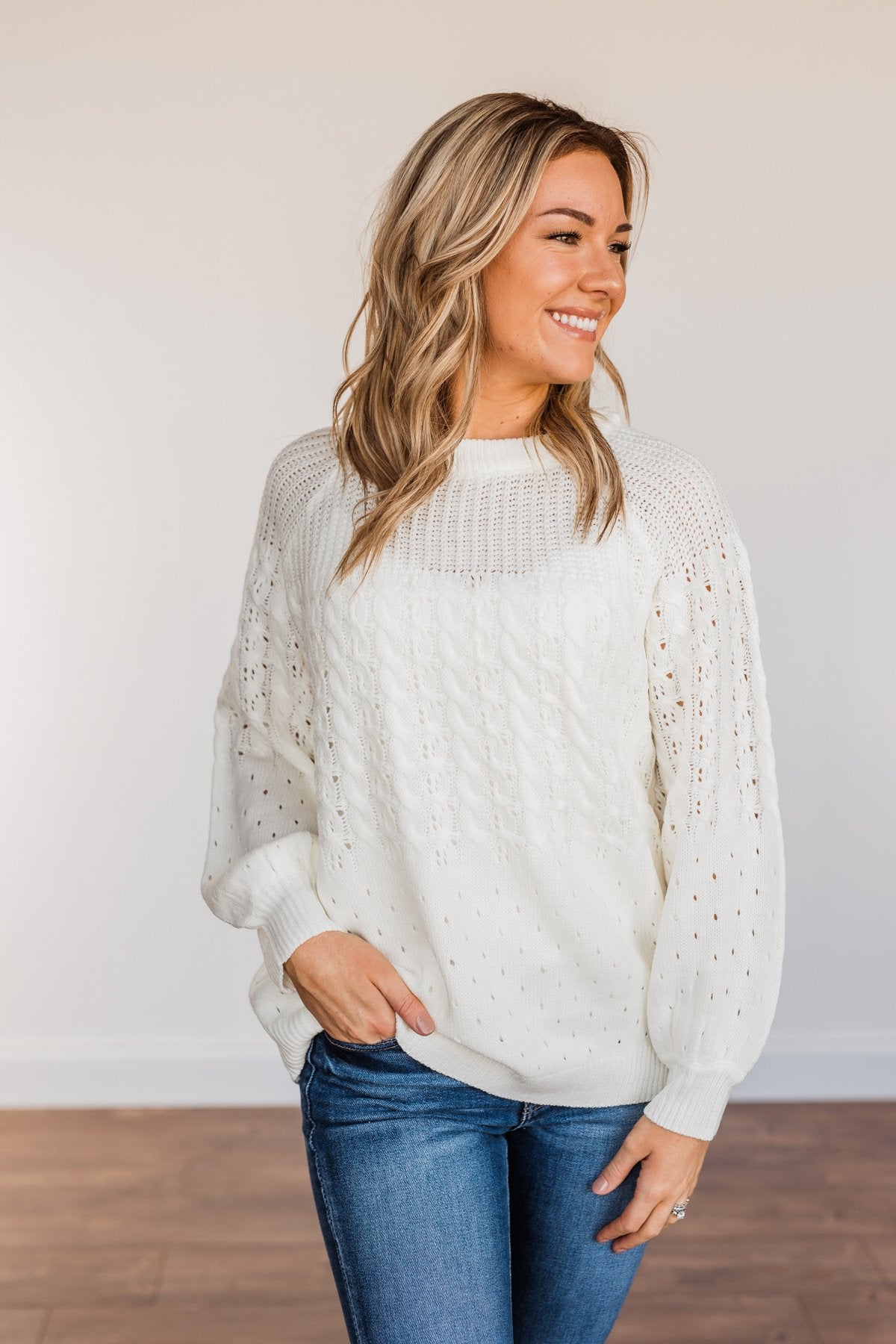 Come As You Are Sweater- Ivory