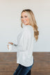 Sail Away With Me Knit Button Top- Ivory