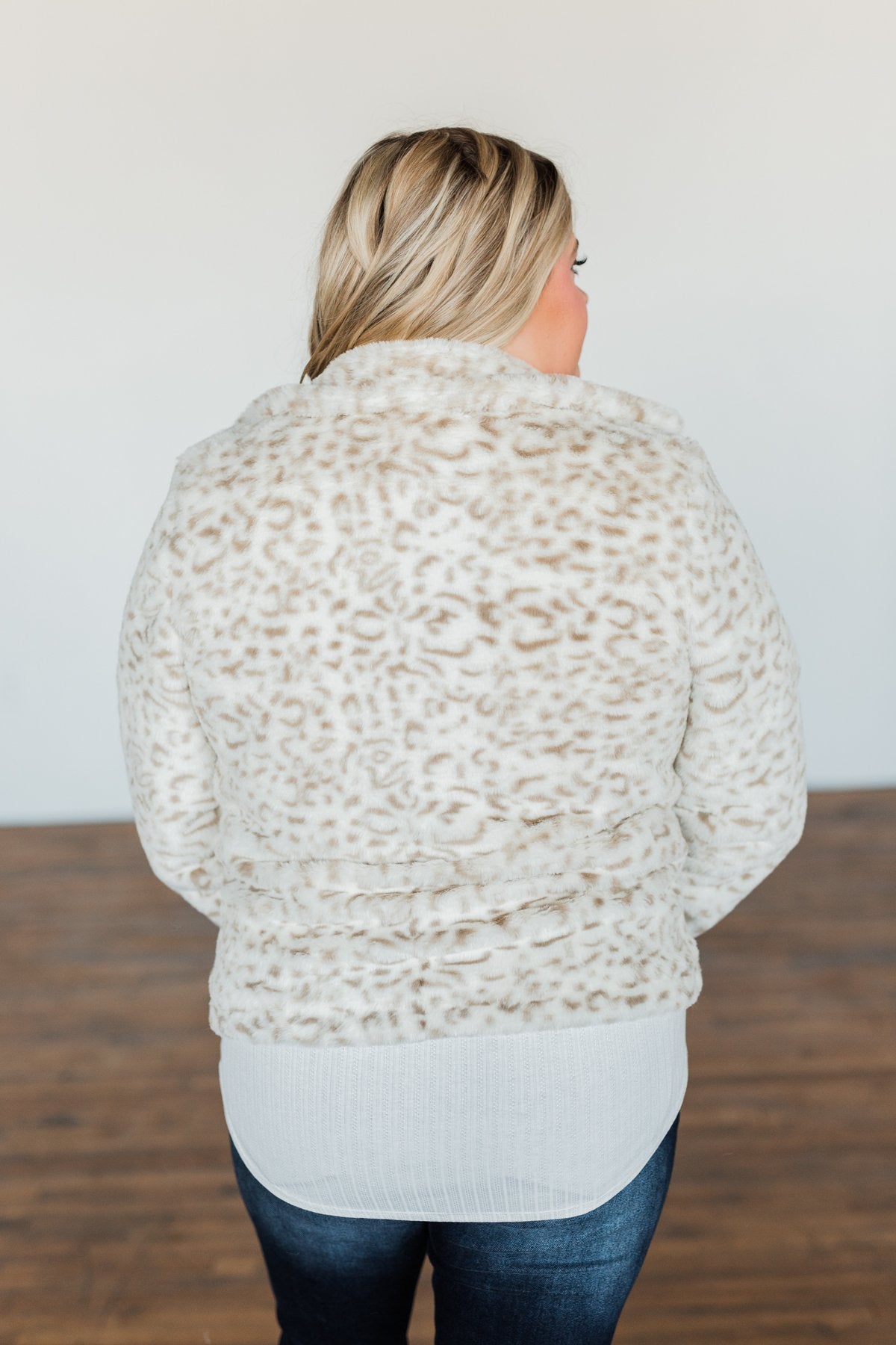 Wildly In Love Leopard Sherpa- Cream & Beige