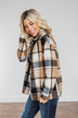 Campfire Nights Plaid Jacket- Tan