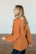 Wander Through The Wildflowers Blouse- Deep Burnt Orange