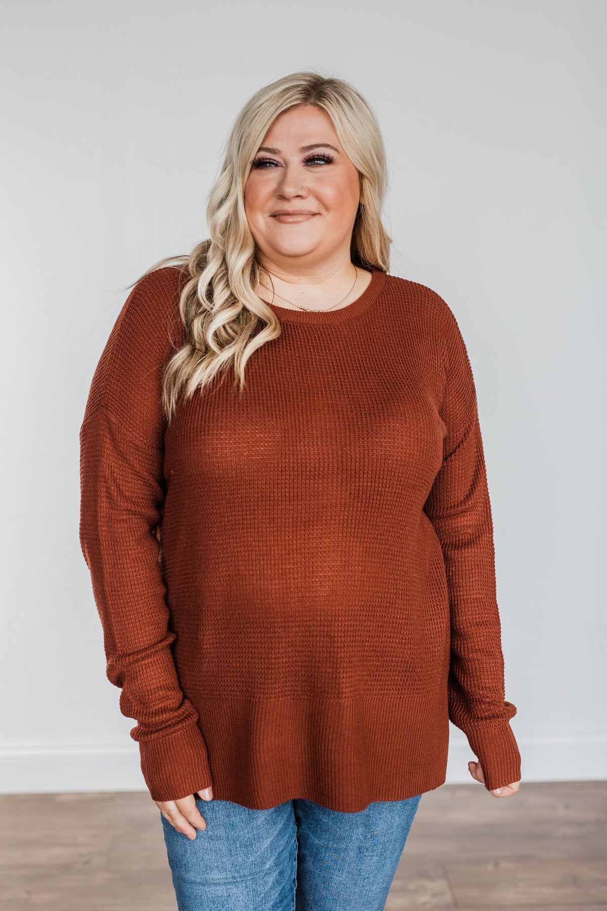 Dream About Us Knit Sweater- Copper – The Pulse Boutique