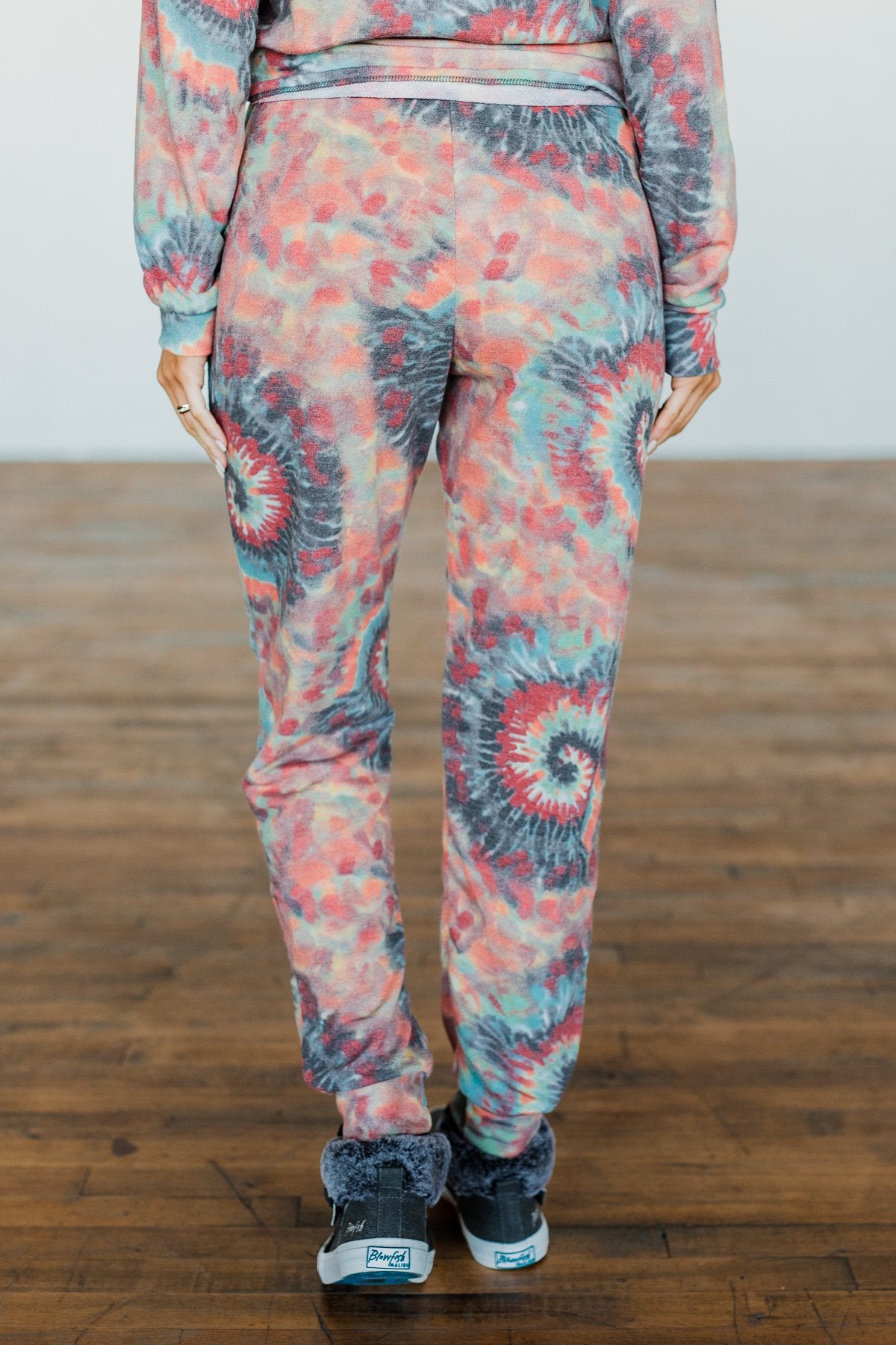 Follow The Sun Tie Dye Joggers- Multi-Color