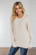 Anything Can Happen Knit Sweater- Cream