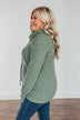 Searching For You Cowl Neck Top- Sage