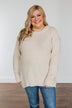 Anything Can Happen Knit Sweater- Cream