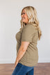 "Stay Wild. Roam Free" Buffalo Graphic Tee- Olive