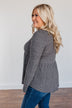 Time Spent Together Babydoll Top- Charcoal