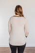 Can't Stop Smiling Long Sleeve Top- Taupe