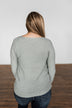 Up In The Clouds Knit Sweater- Sage