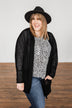 Sincerely Yours Knit Cardigan- Black