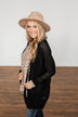 Sincerely Yours Knit Cardigan- Black