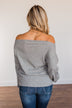 Good Directions Boat Neck Top- Grey