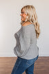 Good Directions Boat Neck Top- Grey