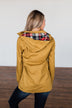 Flannel Lined Hood Utility Jacket- Mustard
