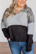 Keep Them Guessing Color Block Hoodie- Grey, Black, & Camo