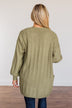 Because You're Mine Knit Cardigan- Olive