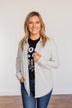 Thread & Supply Free Falling Lightweight Button Down Jacket- Light Grey