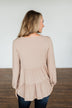 Our Sweet Love Babydoll Knit Top- Natural
