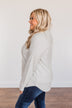 Thread & Supply Free Falling Lightweight Button Down Jacket- Light Grey