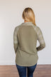 Explore With Me Cowl Neck Top- Olive