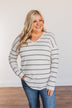 Wish You The Best Striped Long Sleeve Top- Ivory