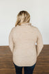 Say My Name Cowl Neck Sweater- Oatmeal