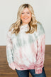 Change Of Heart Tie Dye Pullover Top- Taupe, Sage, & Mauve