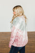 Change Of Heart Tie Dye Pullover Top- Taupe, Sage, & Mauve