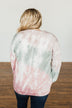 Change Of Heart Tie Dye Pullover Top- Taupe, Sage, & Mauve