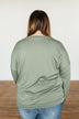 You Make It Easy Pullover Top- Sage