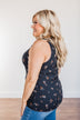 Had Me At Hello Floral Tank Top- Navy