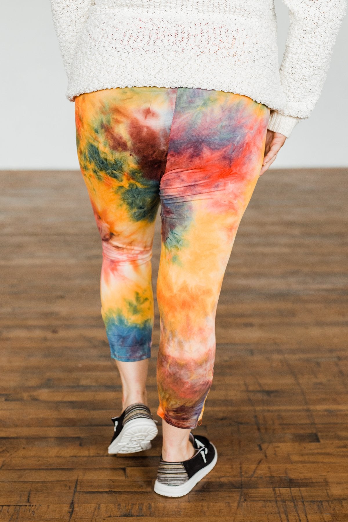 Born To Wander Tie Dye Leggings- Multi Color