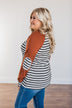 True To Your Heart Long Sleeve Top- Deep Rust