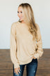 Live A Little Knit Sweater- Light Khaki