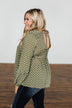 Wander Through The Wildflowers Blouse- Olive