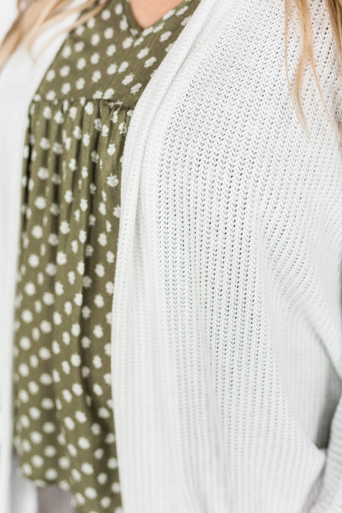 Sincerely Yours Knit Cardigan- Ivory