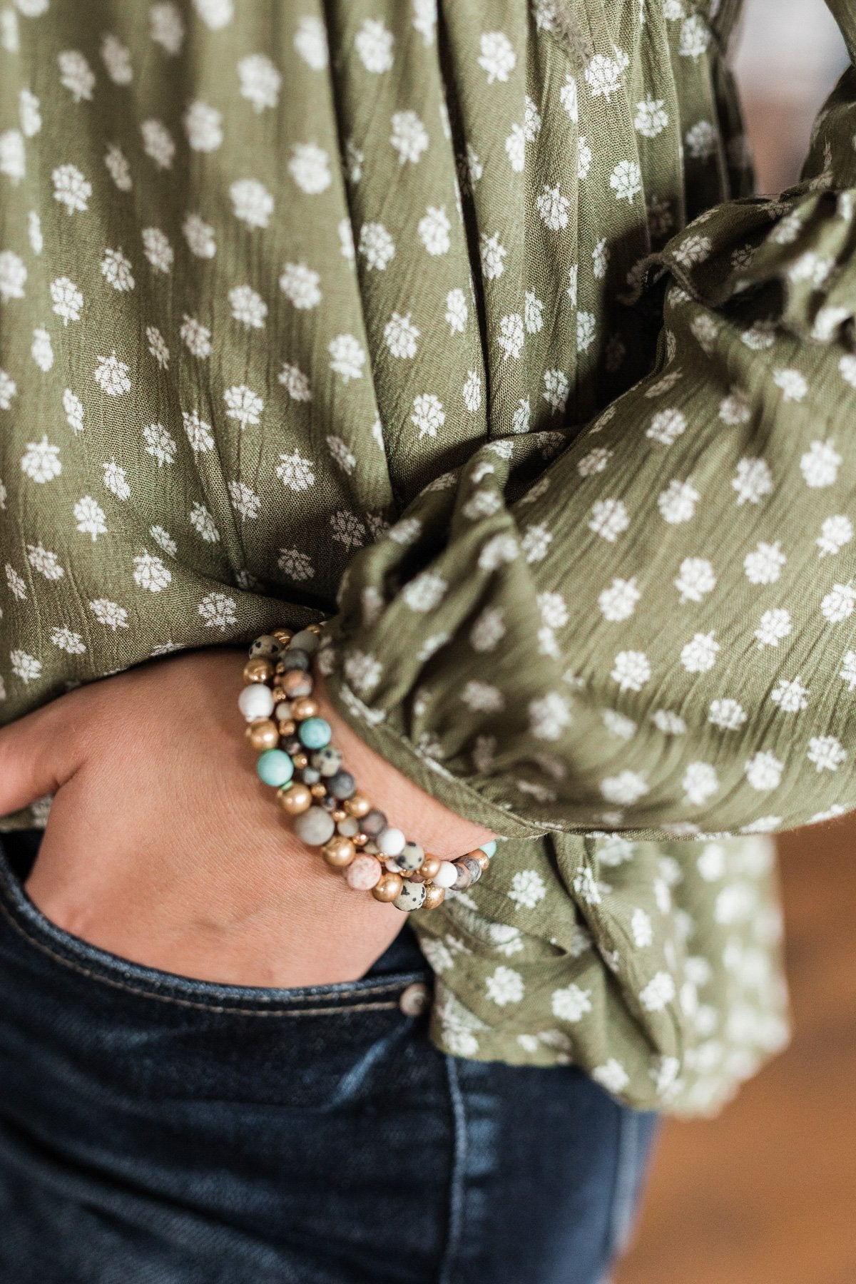 Simple & Chic Beaded Bracelet Set- Multi-Color