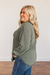 On The Move Long Sleeve Top- Olive